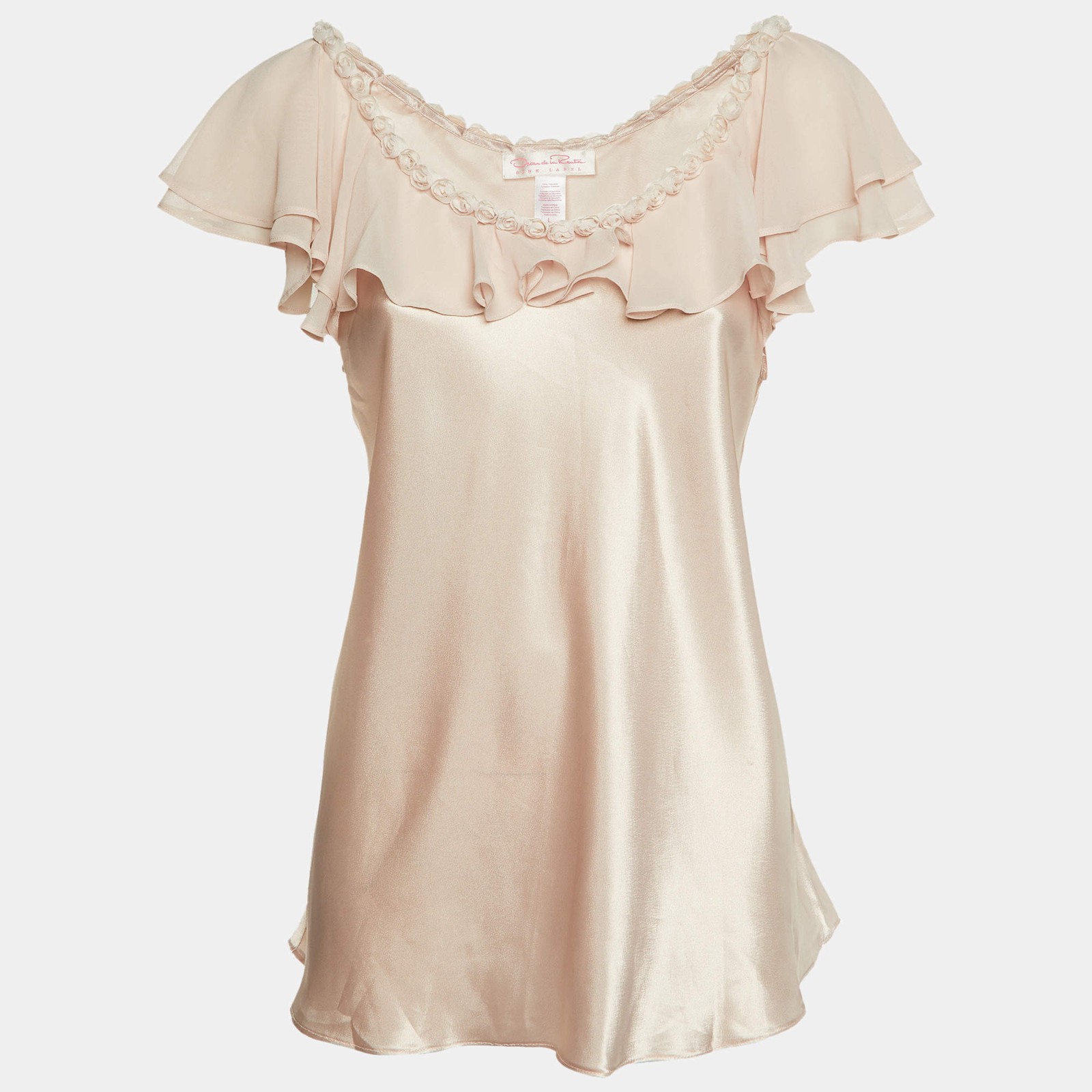 Oscar de la Renta Pink Top