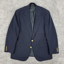 Polo University Club Blazer Men s 42 Navy Ralph Lauren Wool VTG Made In USA