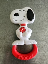 Vintage 1966 United Feature Syndicate Snoopy Peanuts Baby Rattle Toy Non Toxic