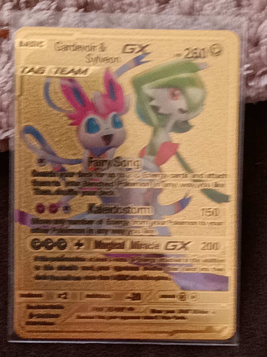 Gardevoir & Sylveon GX ゴールドカード Tag Team Gardevoir & Sylveon GX Pokemon Gold Foil Card HP 260 with