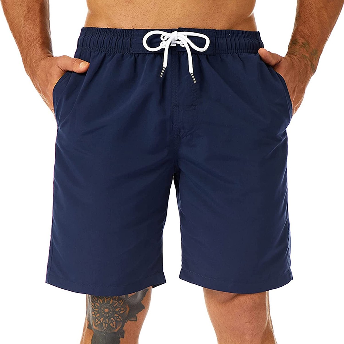 KAILUA SURF Mens Swim Trunks Long, Quick Dry Mens Boardshorts,