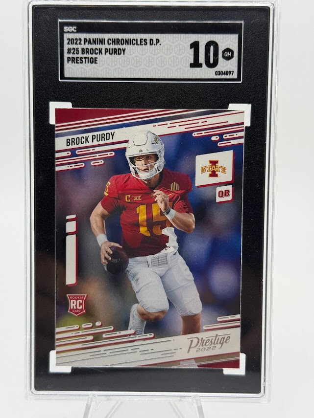 2022 Chronicles Draft Picks Brock Purdy Prestige RC Bronze #25 SGC 10