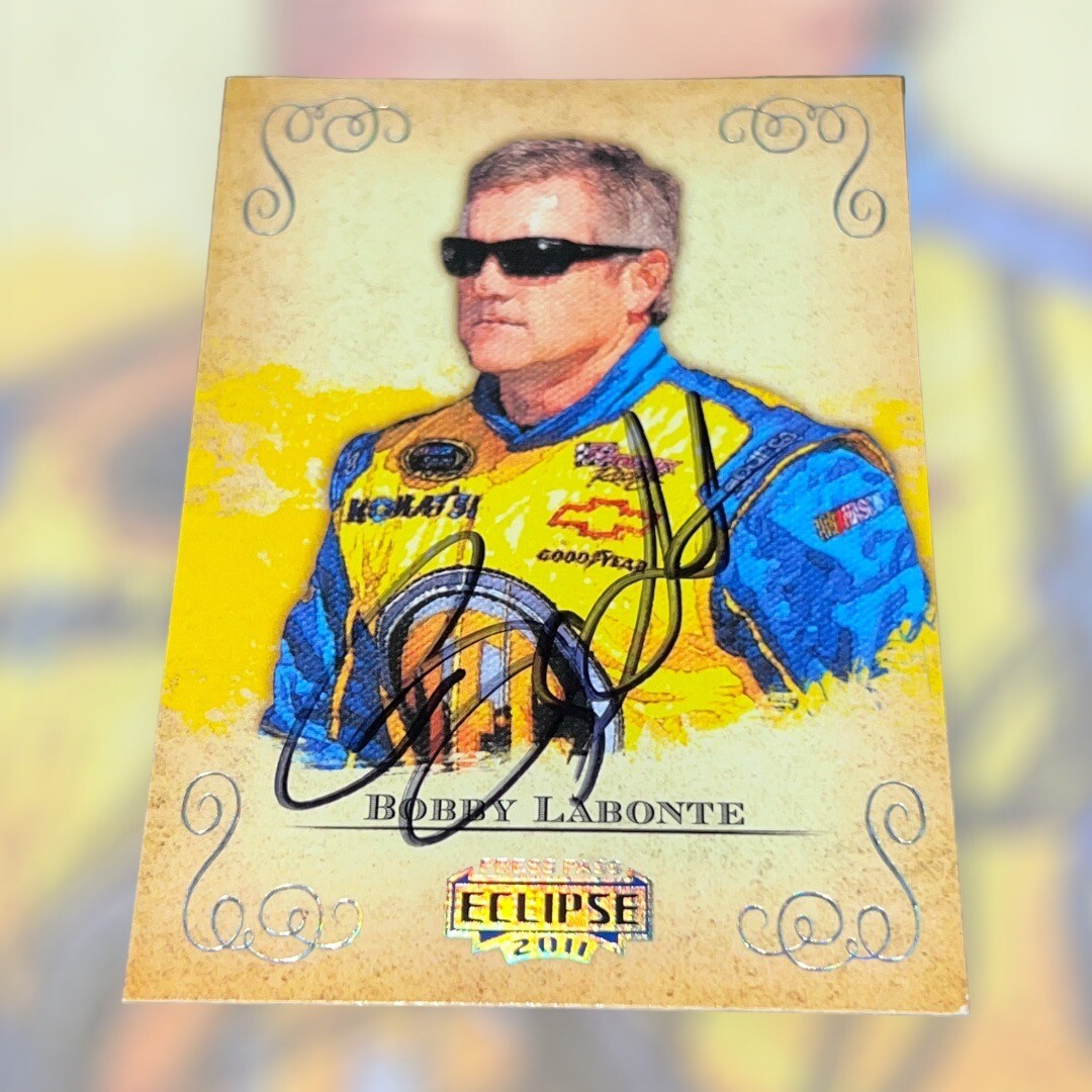 Bobby Labonte 2011 PRESS PASS ECLIPSE RACING #19 NASCAR HOFer autographed card