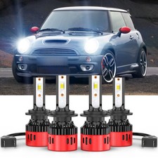 H7 H7 Combo 2000w Led High Low Beam Headlight Kit For Mini Cooper 02-2006 Hot