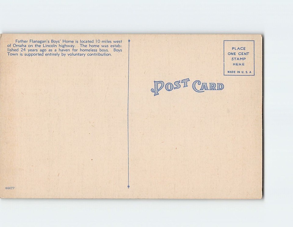 Postcard father flanagans boys home boys town nebraska usa ebay