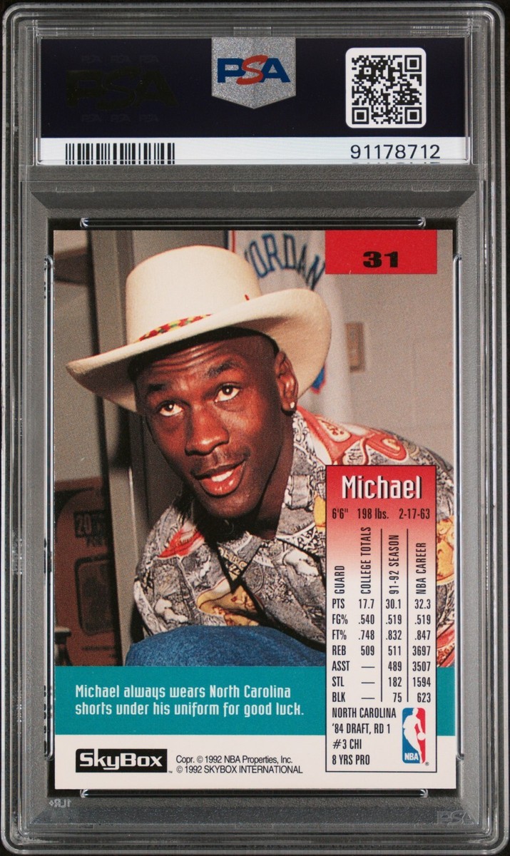 Michael Jordan 1992 Skybox PSA 8 #31 | eBay