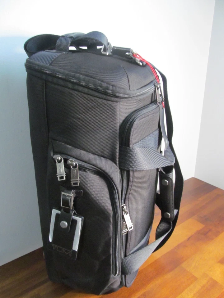 TUMI Luggage Evanston Black Carry On Combination Packable Backpack-Duffle, NWT - Image 2 of 4