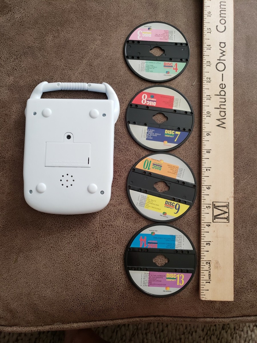 Vintage 1990's Navy Star Toy CD Player W/4 Disc's 150 Songs