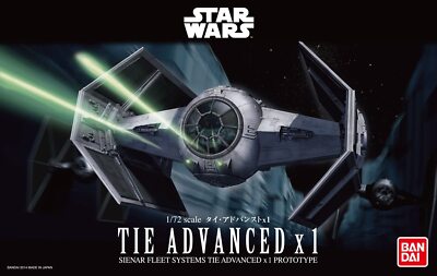 STAR WARS DEATH STAR & TIE ADVANCED ×1 Bandai Star Wars TIE - Advanced X1 | eBay