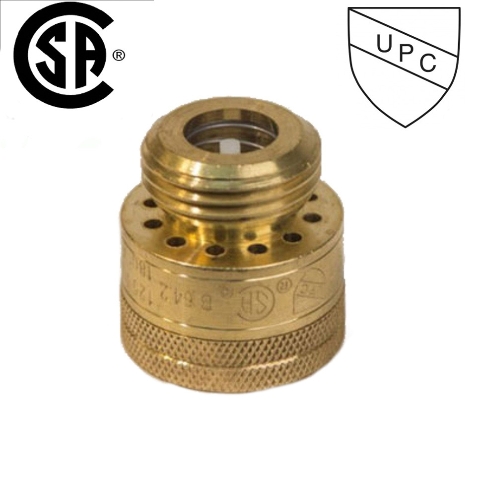 3/4" MHT x FHT Brass Hose Bibb Vacuum Breaker Leaded With BreakOff