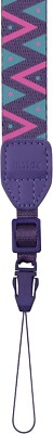 Fujifilm Instax Neckstrap PURPLE TRIANGLES  Tragegurt Umhänge LILA mit Muster