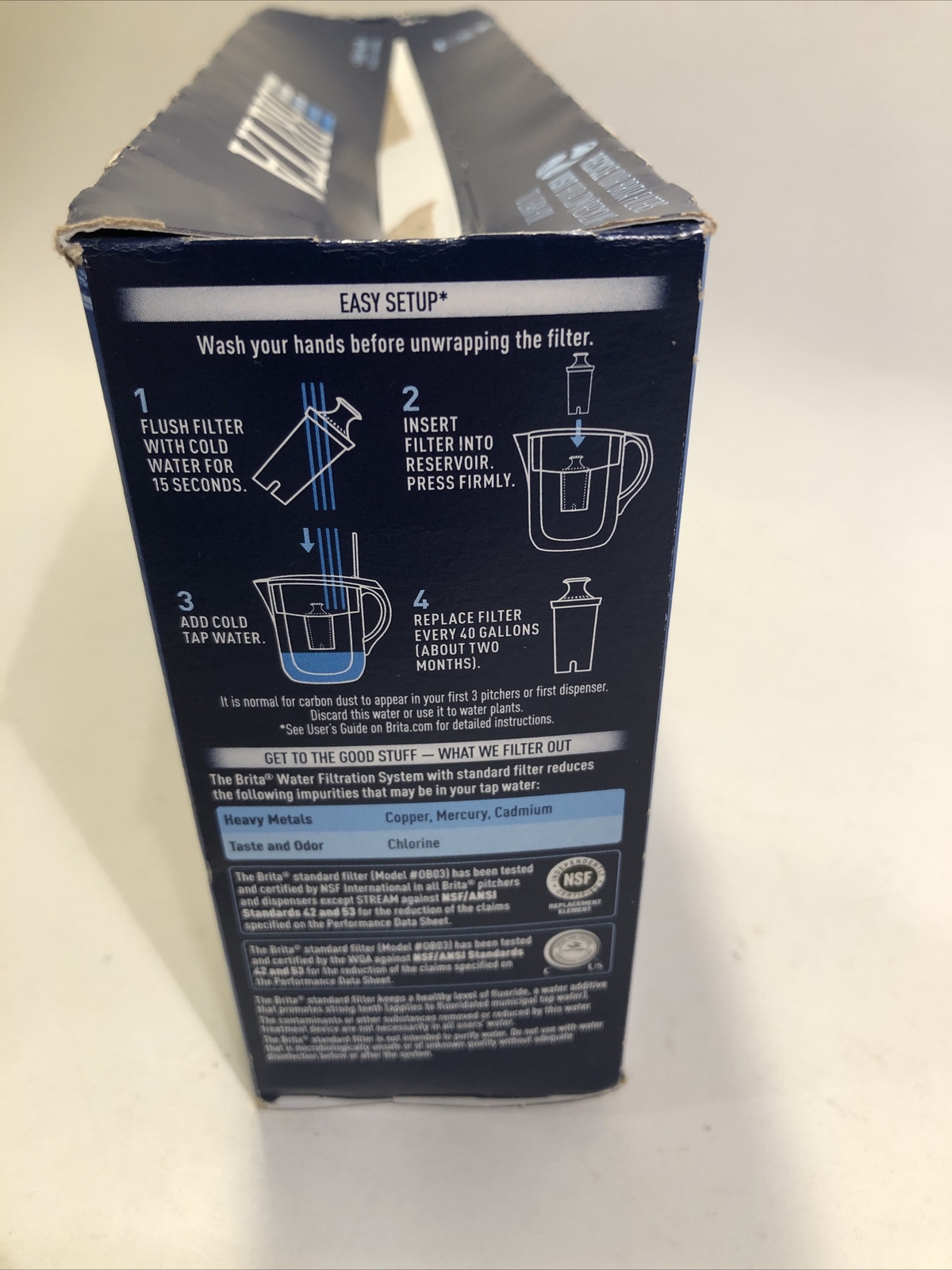 2 Brita Water Filtration Replacement Filter Cartridges For Pitcher