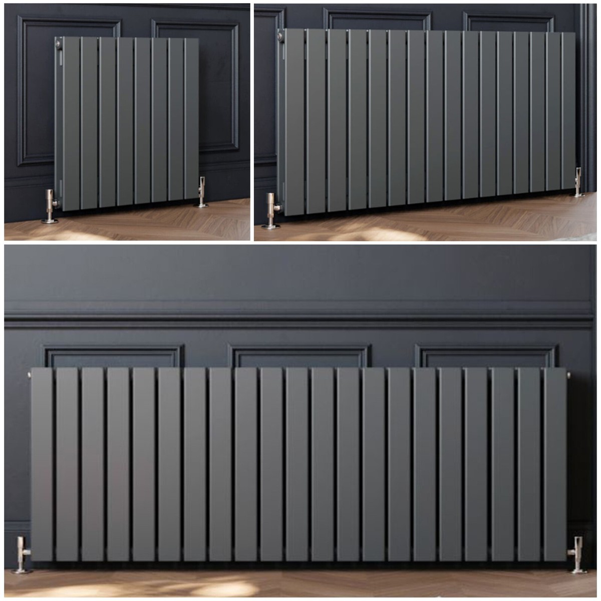 Horizontal Designer Radiator Single Double Flat Panel Central Heating Rads