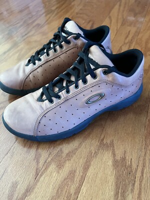 Oakley Brown Leather Vintage Software Hiking Skate US 11 Shoes Crank Icon Flesh