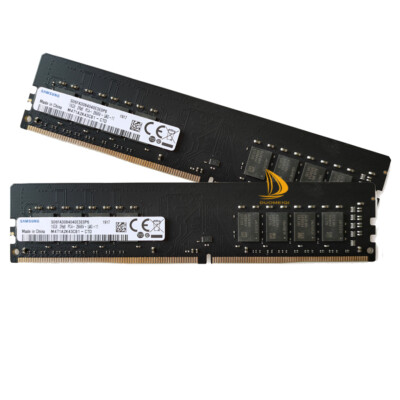 SAMSUNG DDR4 メモリ 16GB（PC4-2666V / 2Rx8） Samsung 2x 16GB 2RX8 PC4-2666V DDR4 21300MHz CL19 UDIMM Desktop