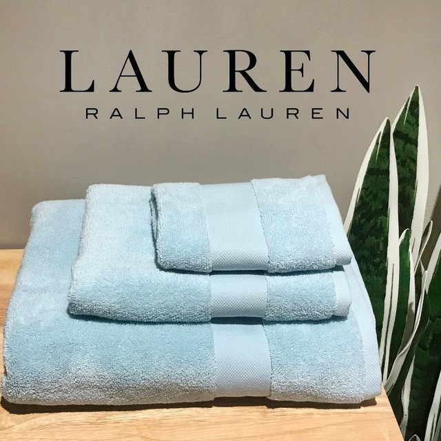 Ralph Lauren Wescott Towels Lagoon Blue (light Aqua) 6pc Set 2 EA Bath