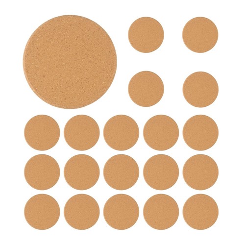 Natural Cork Round Drink Coasters Essential Table Accessories for Any Setting - Picture 17 of 48