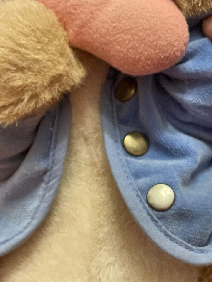 Peluche Vintage EDEN Beatrix Potter Peter Cottontail Peluche 13" Conejo y Zanahoria Usado en Excelente Condición Foto 4 de 4