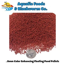 44-lb Color Enhancing Floating Pellets Koi, Pond & Aquarium Fish. Apx 0.8mm