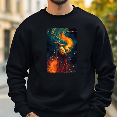 Wizard On Fire Sweatshirt Cosy And Perfect For Any Occasion S To 4XL
