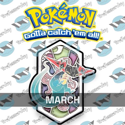 POKEMON CENTER 151 GARCHOMP DRAGAPULT DRAGON HABITAT TYPES MONTHLY