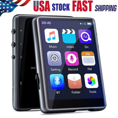 Bluetooth 5.0 MP3 Player Full Touch Screen Lossless Sound HIFI Music FM Radio US