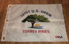 121ST 2021 US OPEN TORREY PINES JON RAHM USGA PIN FLAG W GROMMETS FREE SHIP