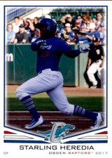 2017 Ogden Raptors Grandstand #17 Starling Heredia Dominican Republic DR Card