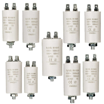 Betriebskondensator Motorkondensator 14 mf 6.3µF 6mF 4.5µF 3.5 uf 3µF 2.5mF 1uF