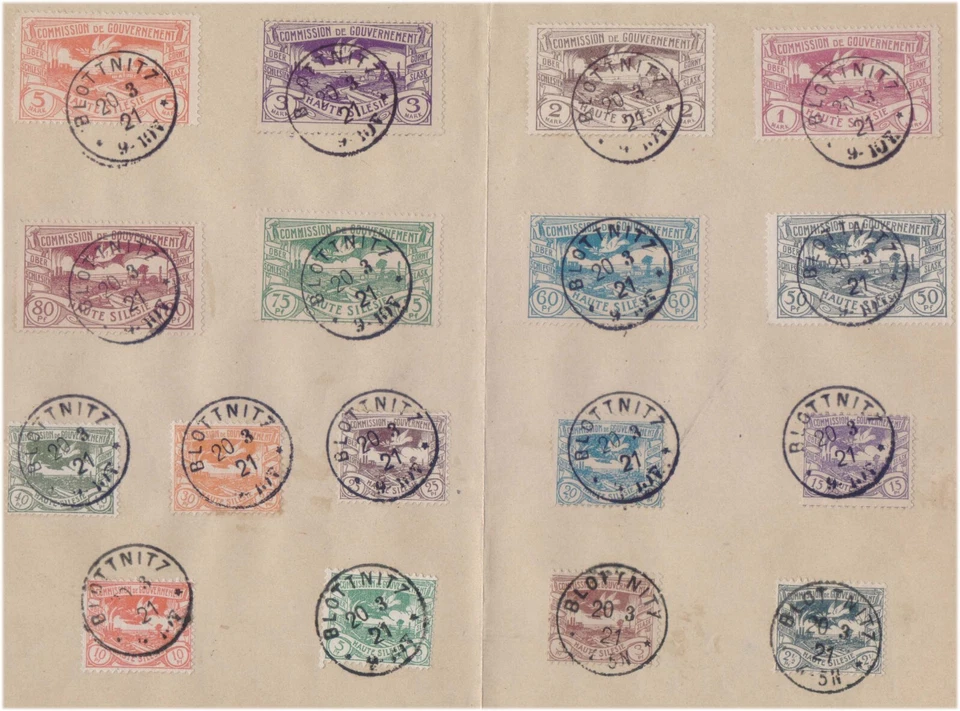 German Colonies UPPER SILESIA Germany Prior to WW1 Extremely Rare Cover 1921 - Image 2 of 3