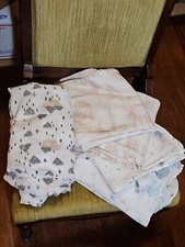 Lot of 4 aden anais baby infant swaddle blankets cotton Crib Sheet Neutral