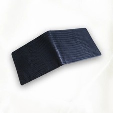 Genuine Monitor Lizards Skin Mens Wallet Dragon Reptiles Leather In Black Color