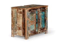 Waschbeckenunterschrank Blue Lagoon Mango Holz Bunt Rustikal Badschrank BadmöBel