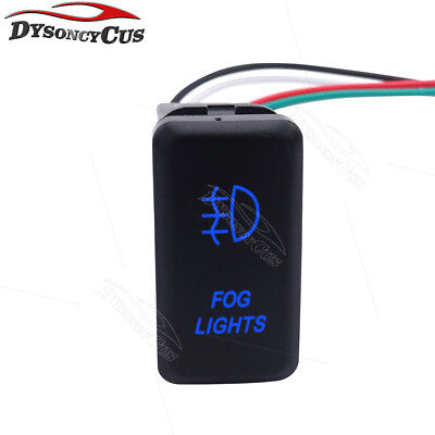 Blue FOG LIGHTS Push Button Switch For Toyota Tacoma Tundra 4Runner Hilux RAV4 - Foto 9