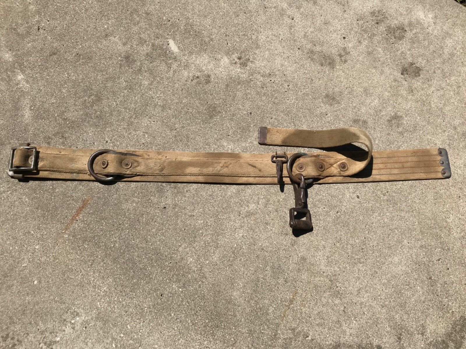Antique Vintage WM Bashlin Co Safety Tool Work Belt Large Snap E
