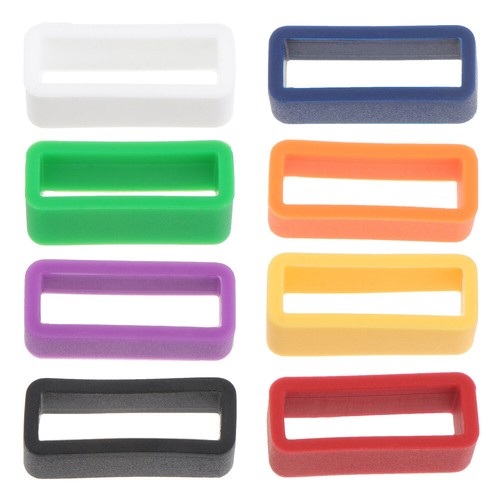 8 Pcs Silicone Strap Ring Loop Holder Watch Band Buckle Supplies