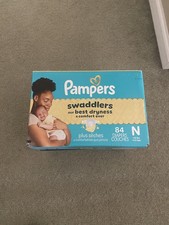 Pampers Swaddlers Diapers Size N 0 to 10 lbs 84 Count Newborn