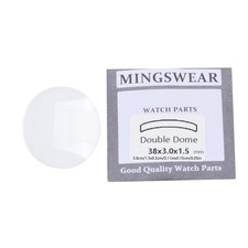 1Pc 38 3.0 1.5mm Double Domed Mineral Watch Crystal 30mm Diameter Concave Glass 