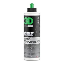3D One Car Scratch & Swirl Remover Hybrid Compound 8oz Made in USA