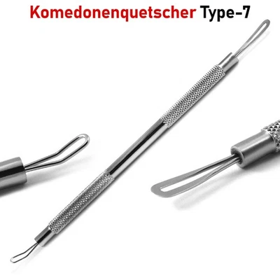 Komedonenquetscher Type-7 Mitesserentferner Pickel Akne Entferner Porenreiniger - Bild 1 von 4