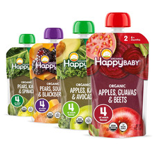 Organics Stage 2 Baby Food Pouches, Gluten Free, Vegan Healthy Snack, Clearly