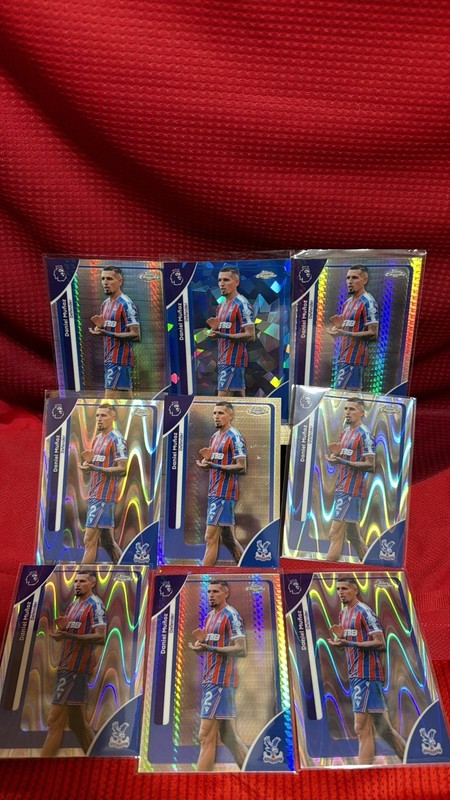 2026 Topps Chrome Premier League Crystal Palace Daniel Muñoz Lot of 9