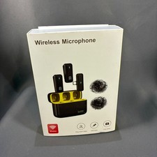 Wireless Lavalier Microphone for iPhone Android Vlogging Interview Recording