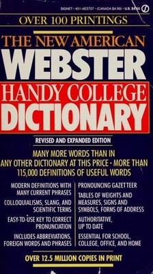 Webster's Handy College Dictionary, The New American by , Acceptable Book