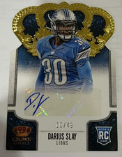 DARIUS SLAY 2013 Panini Crown Royale #127 Rookie Card RC AUTO #10/49 NFL. rookie card picture