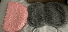 Foot Back Scrubber Exfoliating Silicone Massager Pad Cleaning Mat Bath Shower