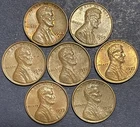 Lincoln Cents. Lot Of 7. 1968-1974. San Francisco Mint. Maybe VF Or Better