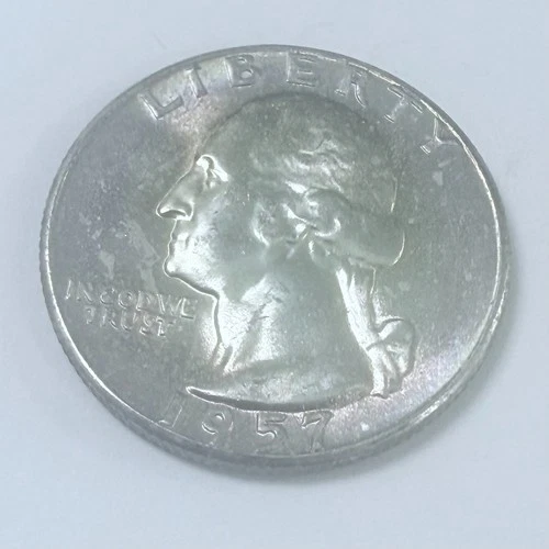 1957 P Washington Quarter- 90% Silver- Uncirculed Coin from Set   #7434
