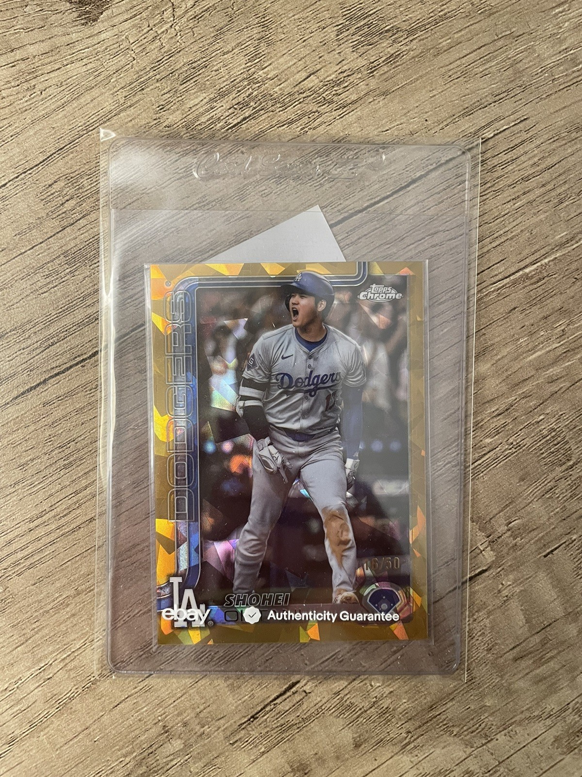 2025 Topps Chrome Sapphire Shohei Ohtani Image Variation #1 Gold Refractor /50