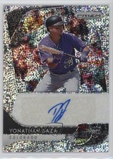 2020 Panini Prizm Rookie White Sparkle 1/1 Yonathan Daza #RA-YD Auto 12xs
